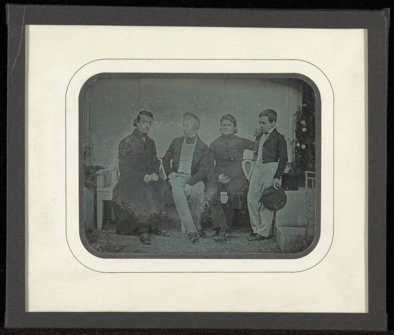 (Retrato grupal de cuatro miembros del Círculo de Eynard-Lullin) de Jean Gabriel Eynard