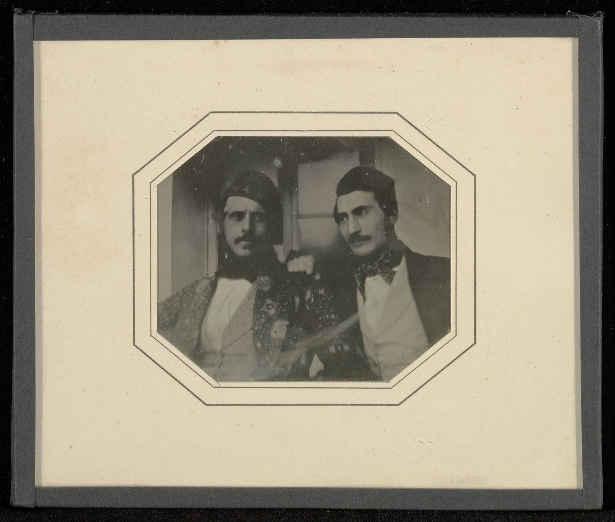 (Retrato de dos hombres con bigote) de Jean Gabriel Eynard