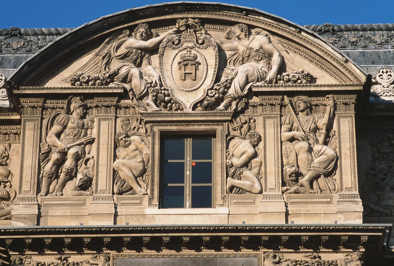 La Cour Carrée; ala Lescot, vista del ático de Jean Goujon