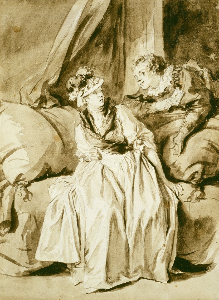 La carta o La conversación española de Jean Honore Fragonard