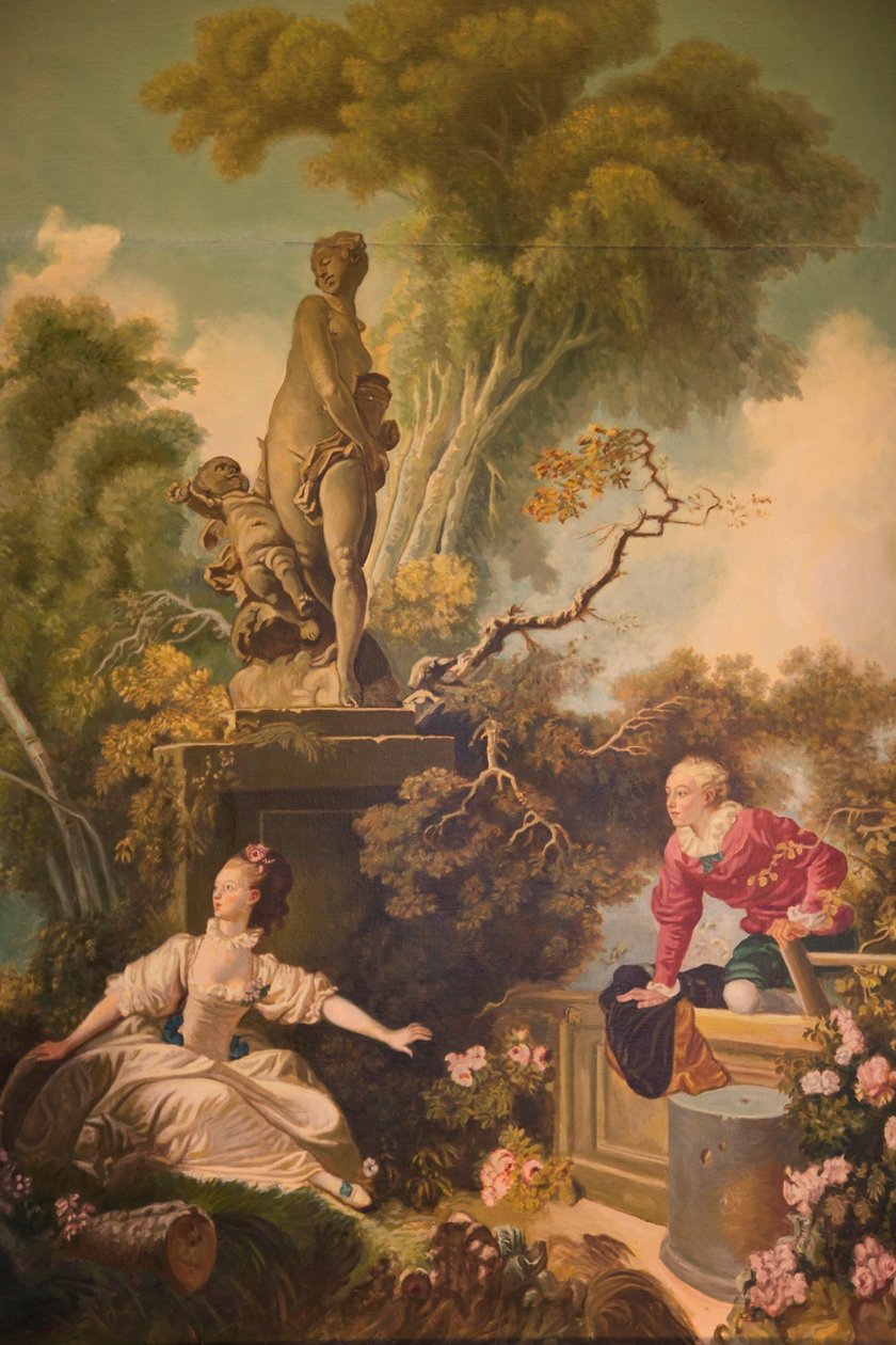 El progreso del amor, El encuentro de Jean Honore Fragonard