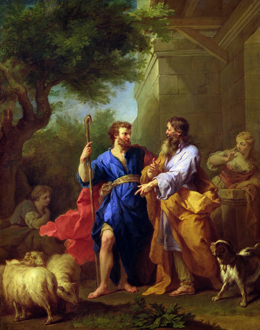 Jacob y Labán, antes de 1737 de Jean Bernard Restout