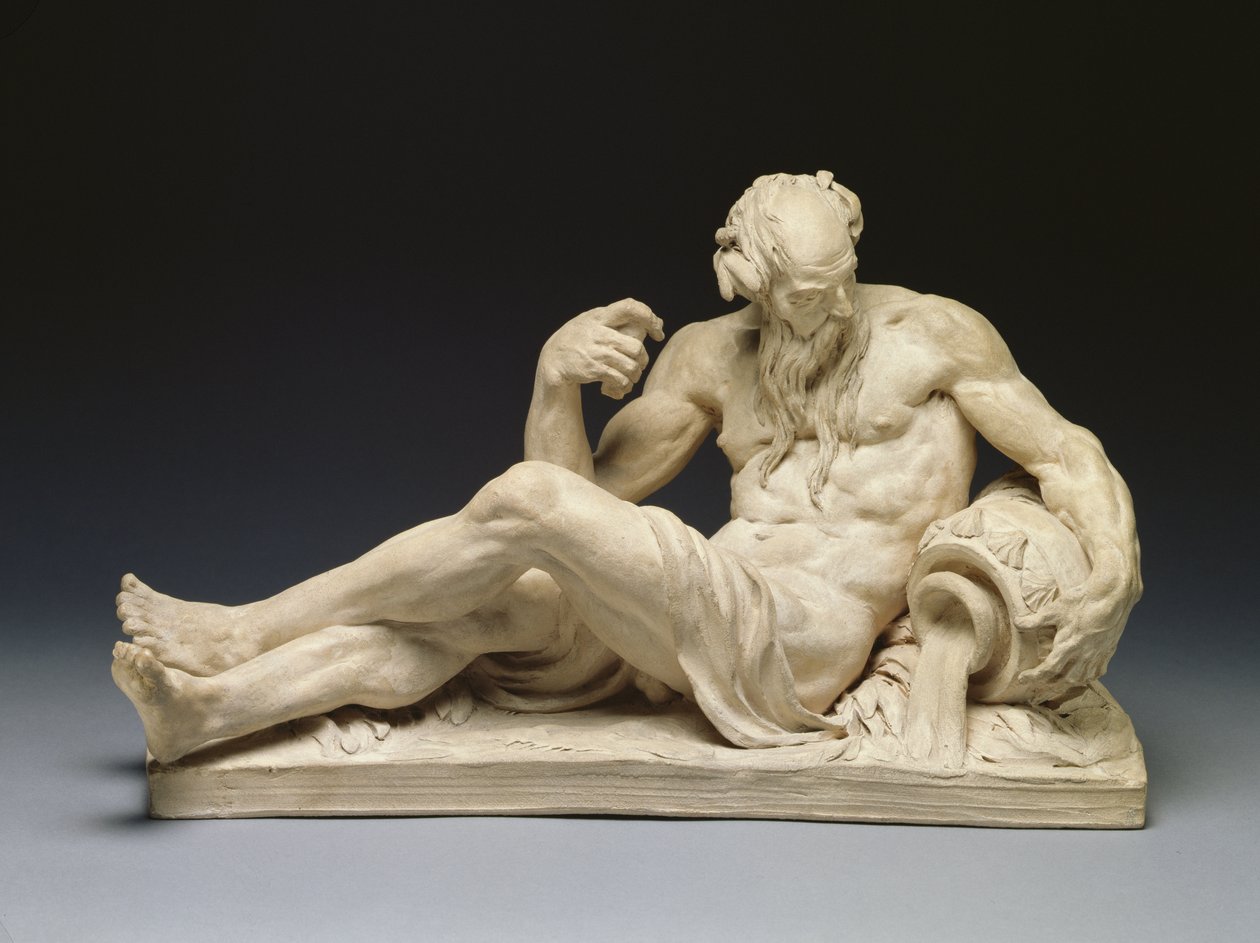 Dios del Río (vista frontal) c.1755 de Jean Jacques Caffieri