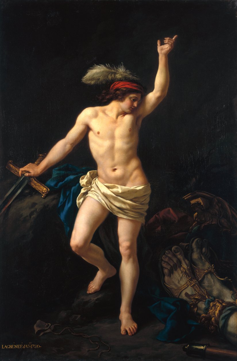 David victorioso, 1780 de Jean Jacques II Lagrenee