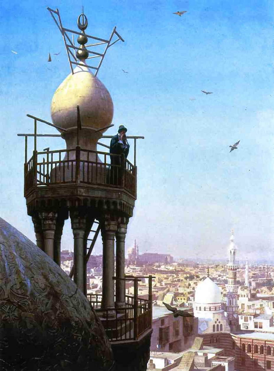 Muecín llamando, 1878 de Jean Leon Gerome