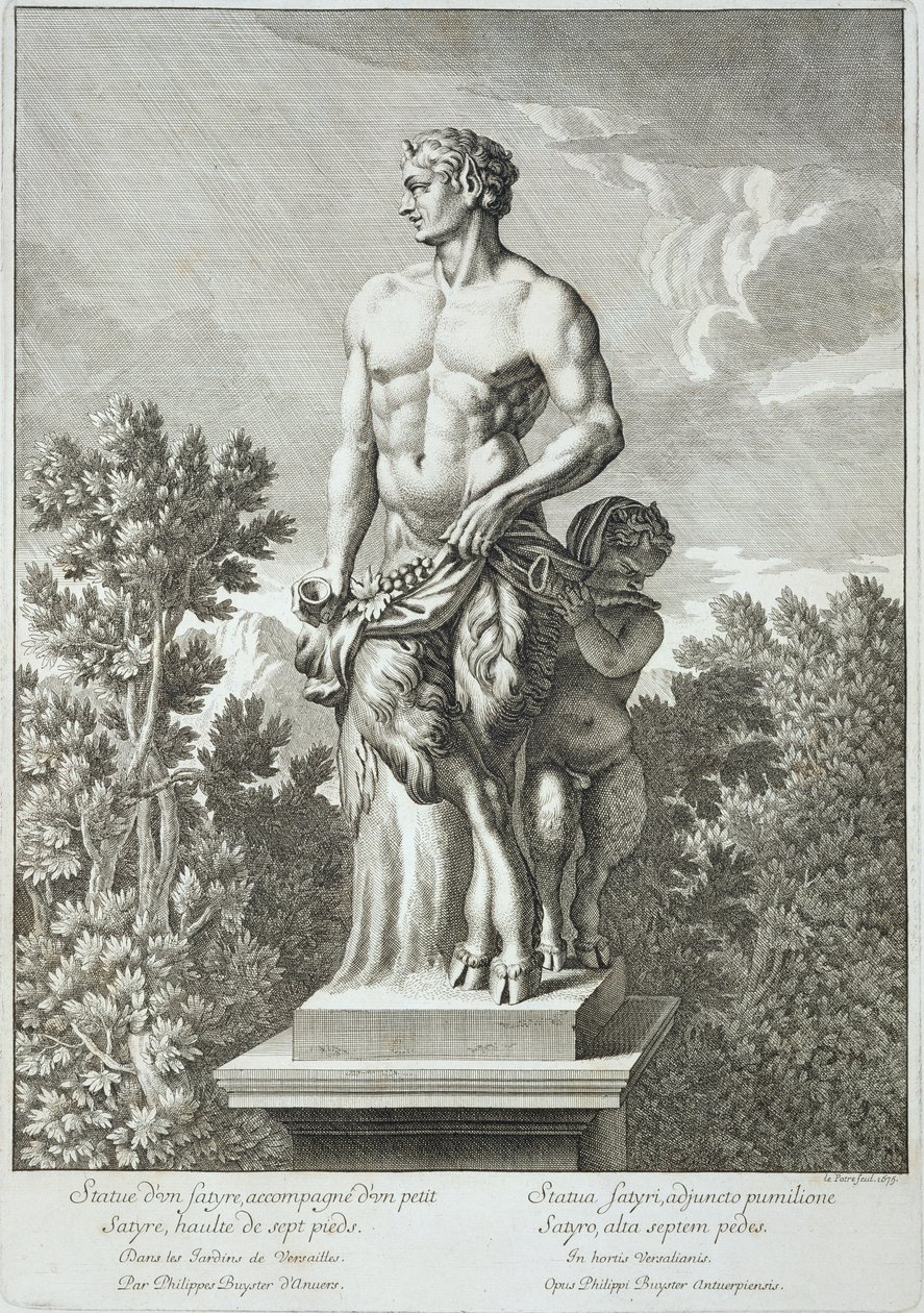Estatua de un Sátiro en Versalles, 1675, de 