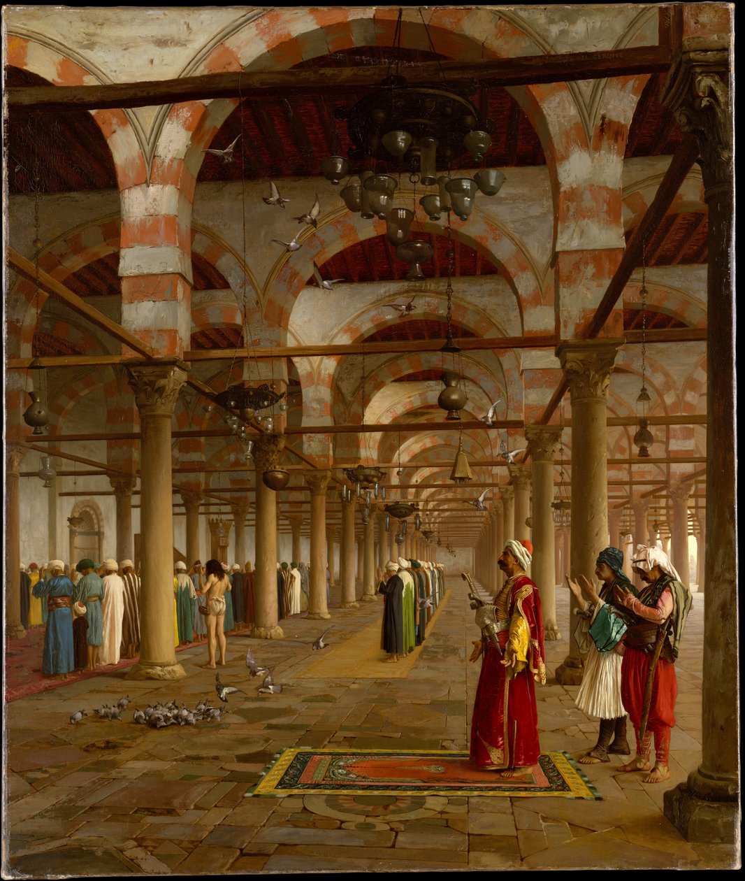 Oración en la mezquita de Jean Leon Gerome