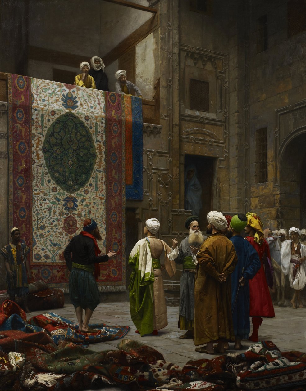 El comerciante de alfombras de Jean Leon Gerome