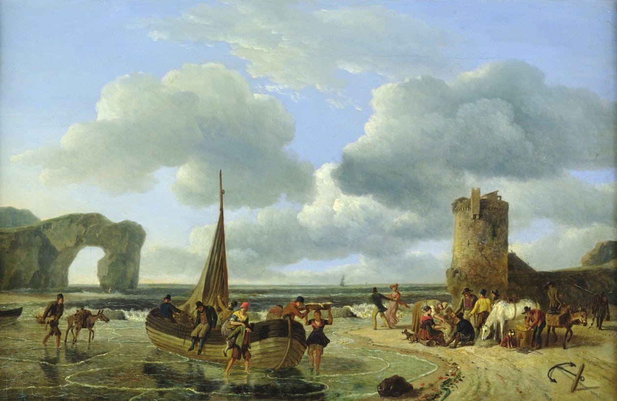 Escena costera de Jean Louis De Marne