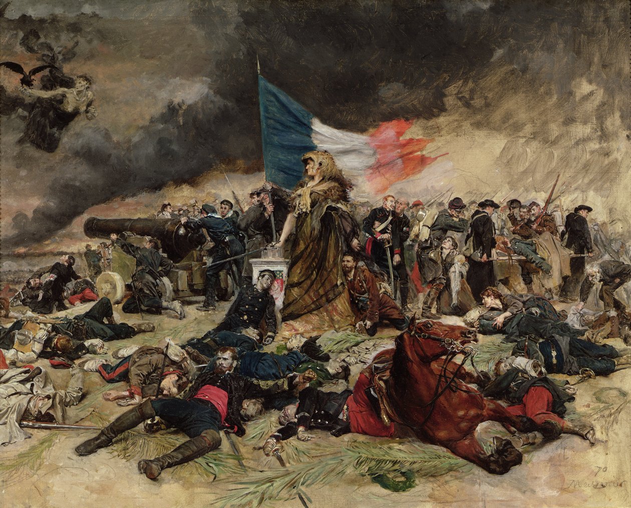 Alegoría del sitio de París, 1870 de Jean Louis Ernest Meissonier