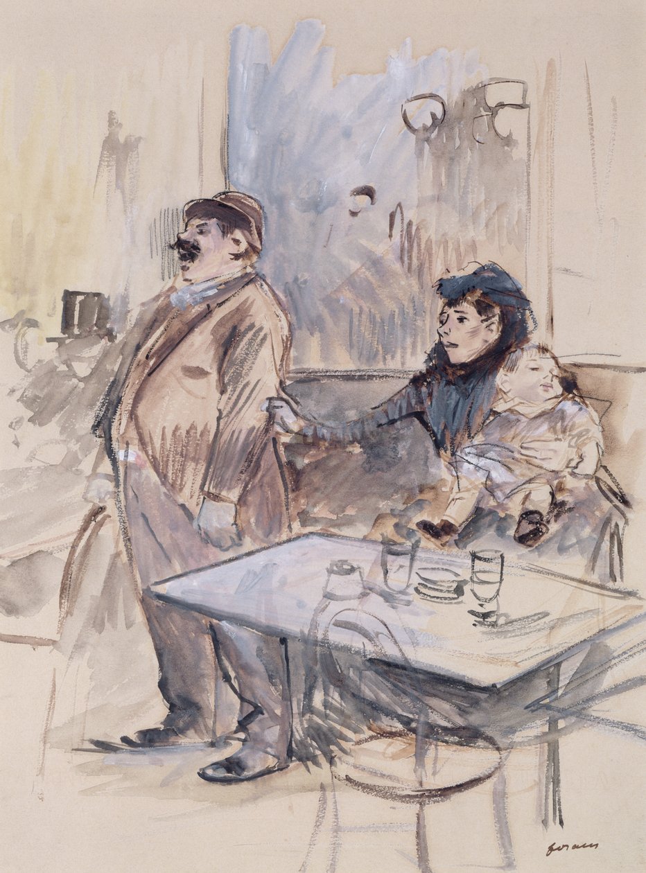 Absenta, c.1885 de Jean Louis Forain