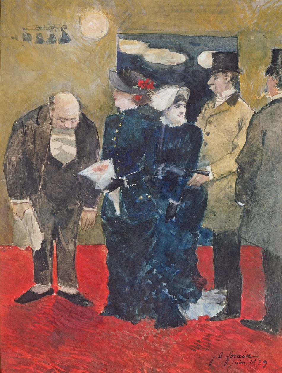 Entrando al restaurante de Jean Louis Forain