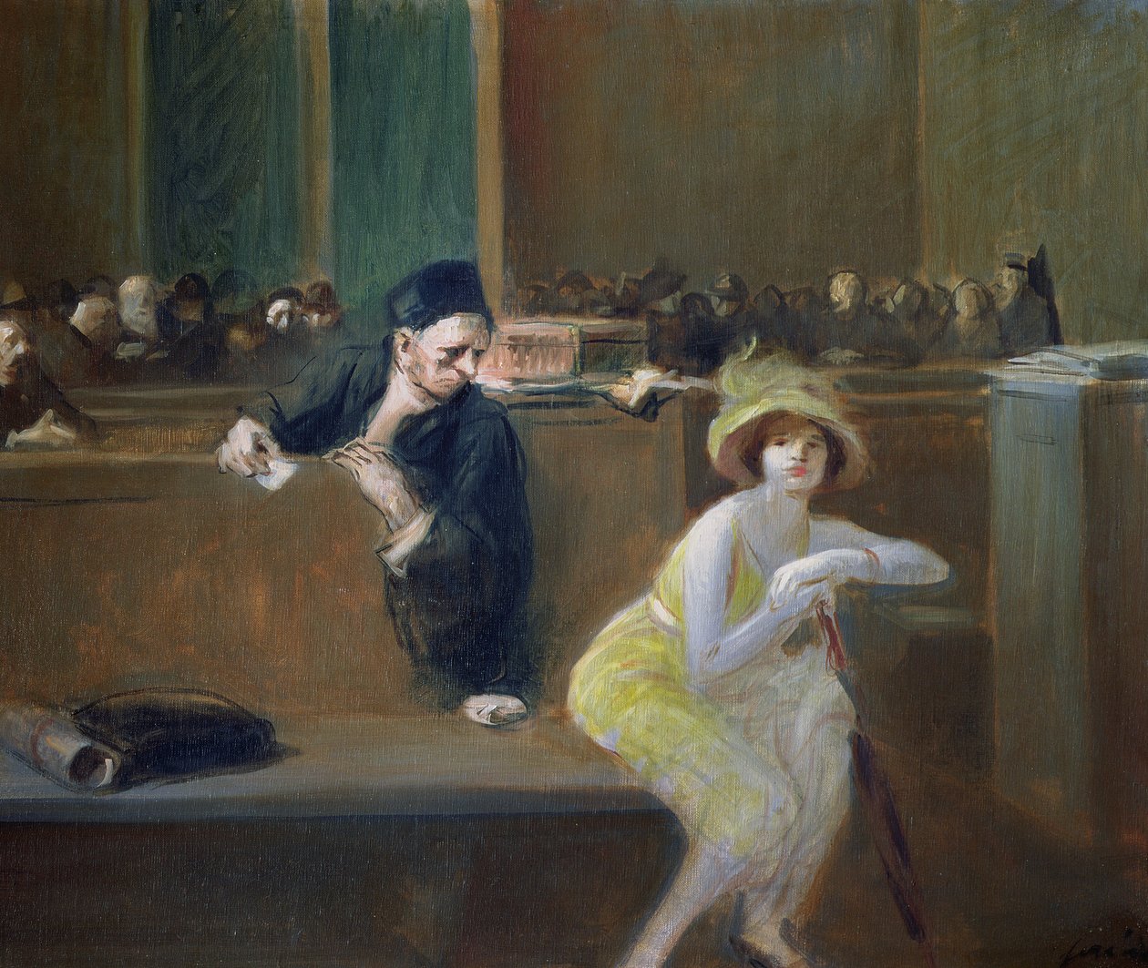 Escena del tribunal de Jean Louis Forain