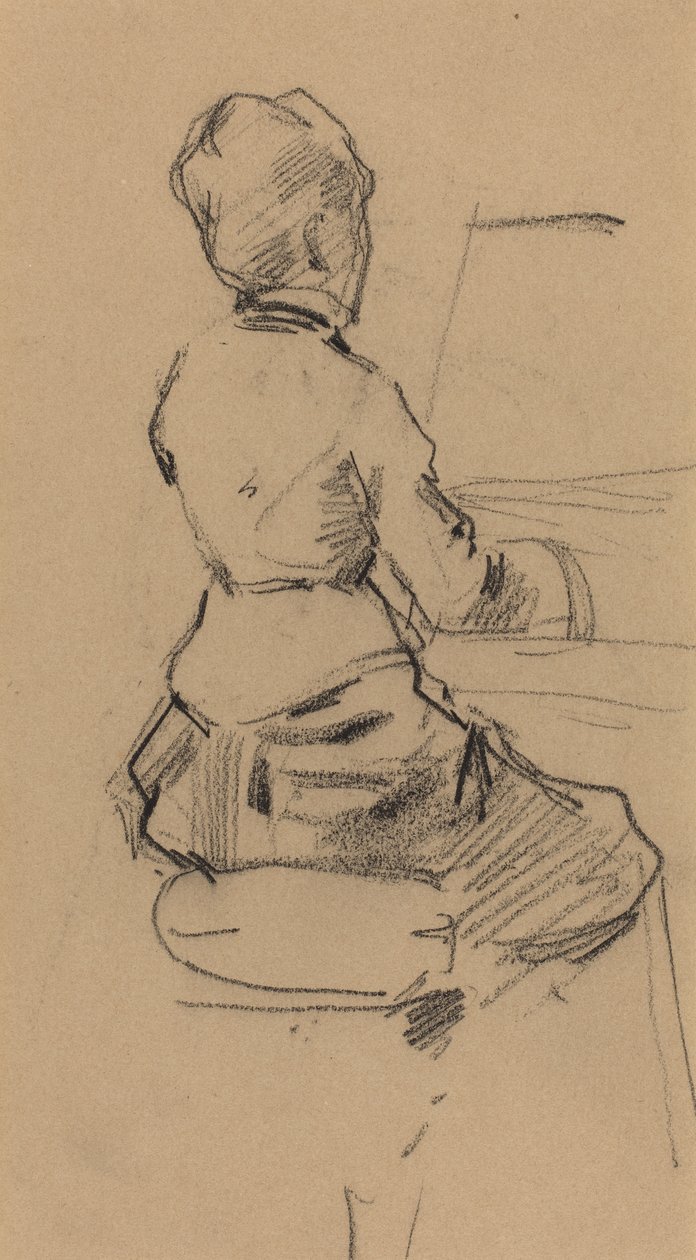 Mujer Joven Sentada al Piano [verso], c.1890 de Jean Louis Forain