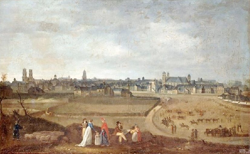 Vista de Rennes, tomada del Campo de Marte de Jean Loyer