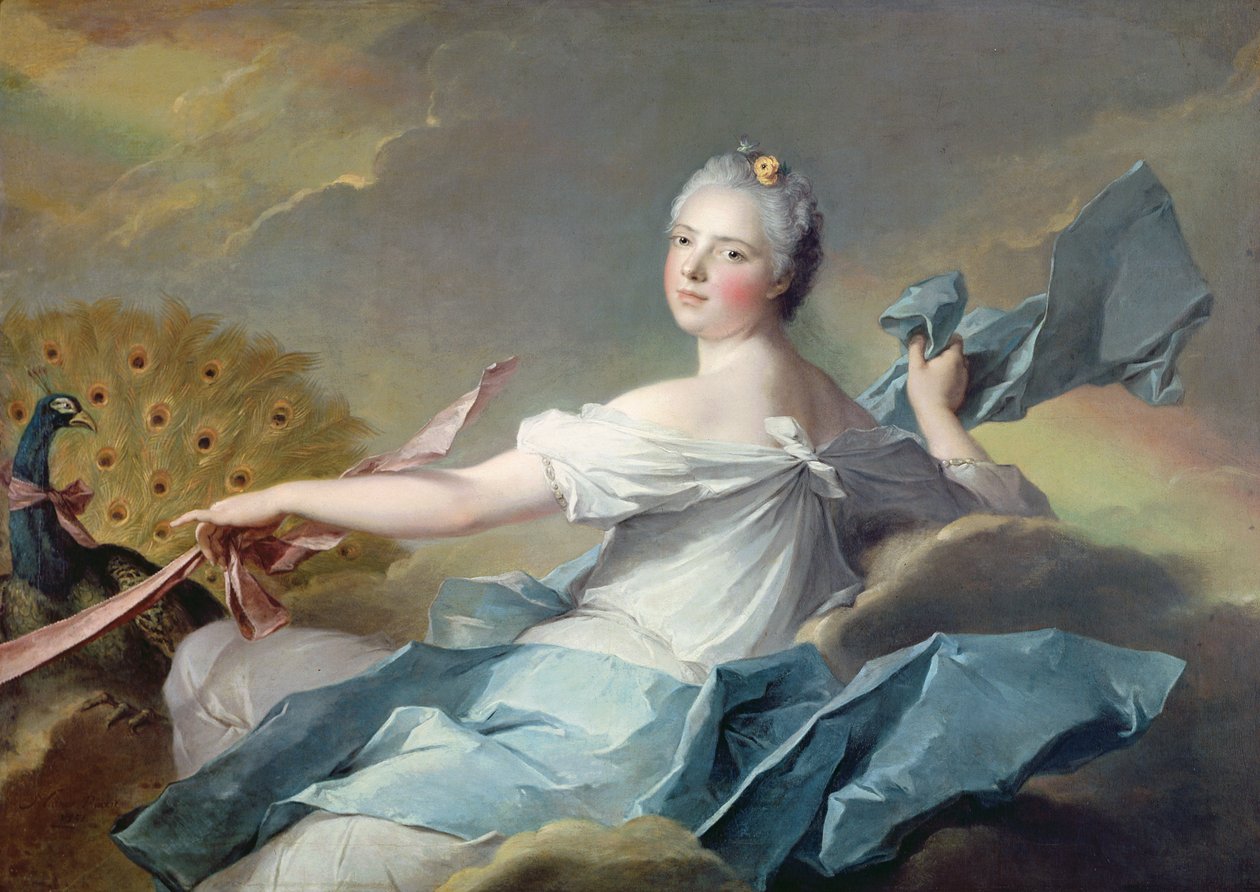 Adelaida de Francia, como el elemento del Aire, 1750-1 de Jean Marc Nattier