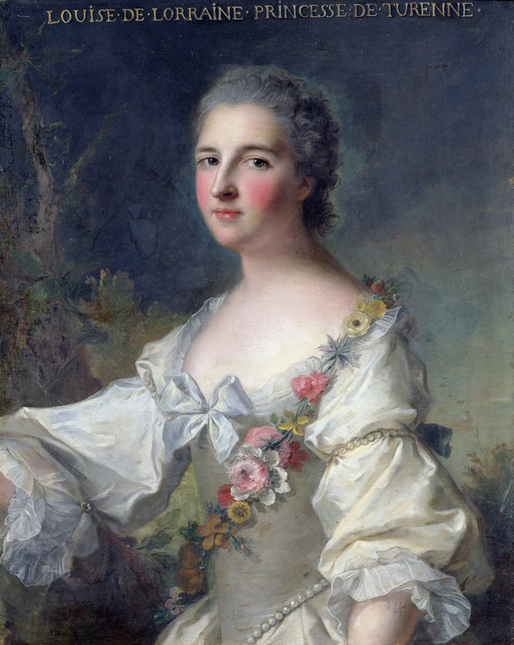 Louise-Henriette-Gabrielle de Lorraine (1718-88) Princesa de Turenne y Duquesa de Bouillon, 1746 de Jean Marc Nattier
