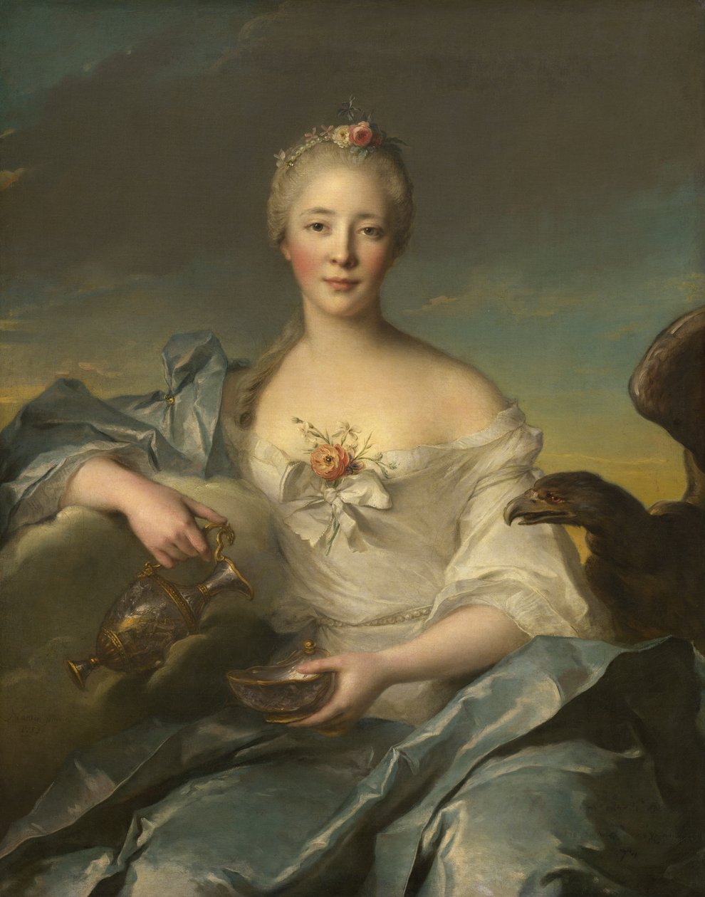 Madame Le Fèvre de Caumartin como Hebe de Jean Marc Nattier