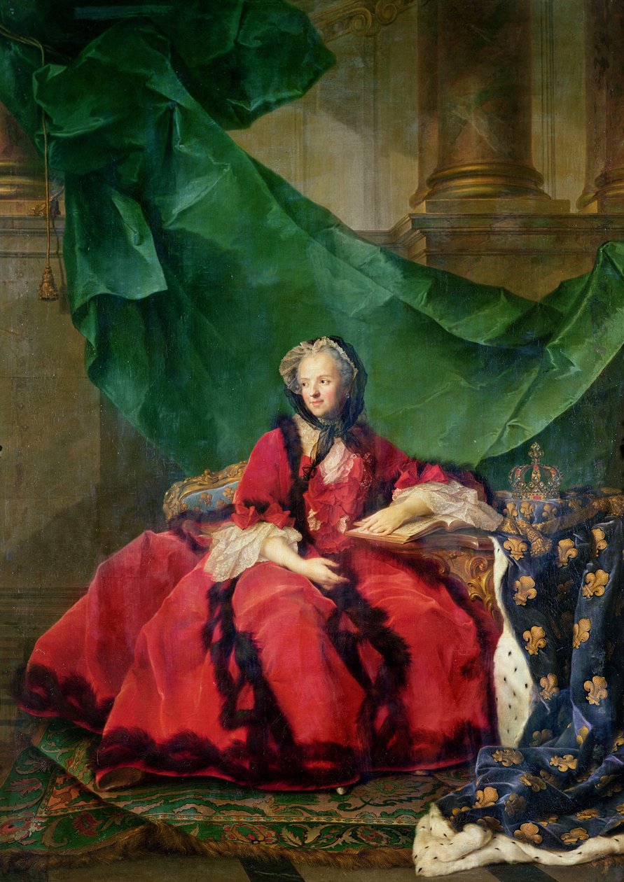 Retrato de Maria Leszczynska (1703-68) en vestido diario de Jean Marc Nattier