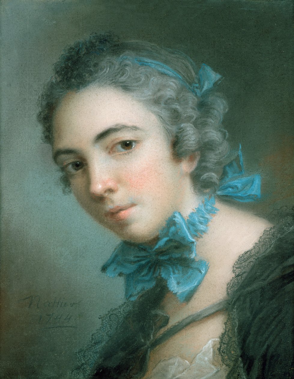 Niña Joven, 1744 de Jean Marc Nattier