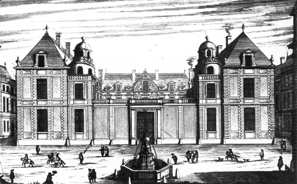 Hôtel Tubeuf (Palais Mazarin) fachada de la calle por Marot de Jean Marot