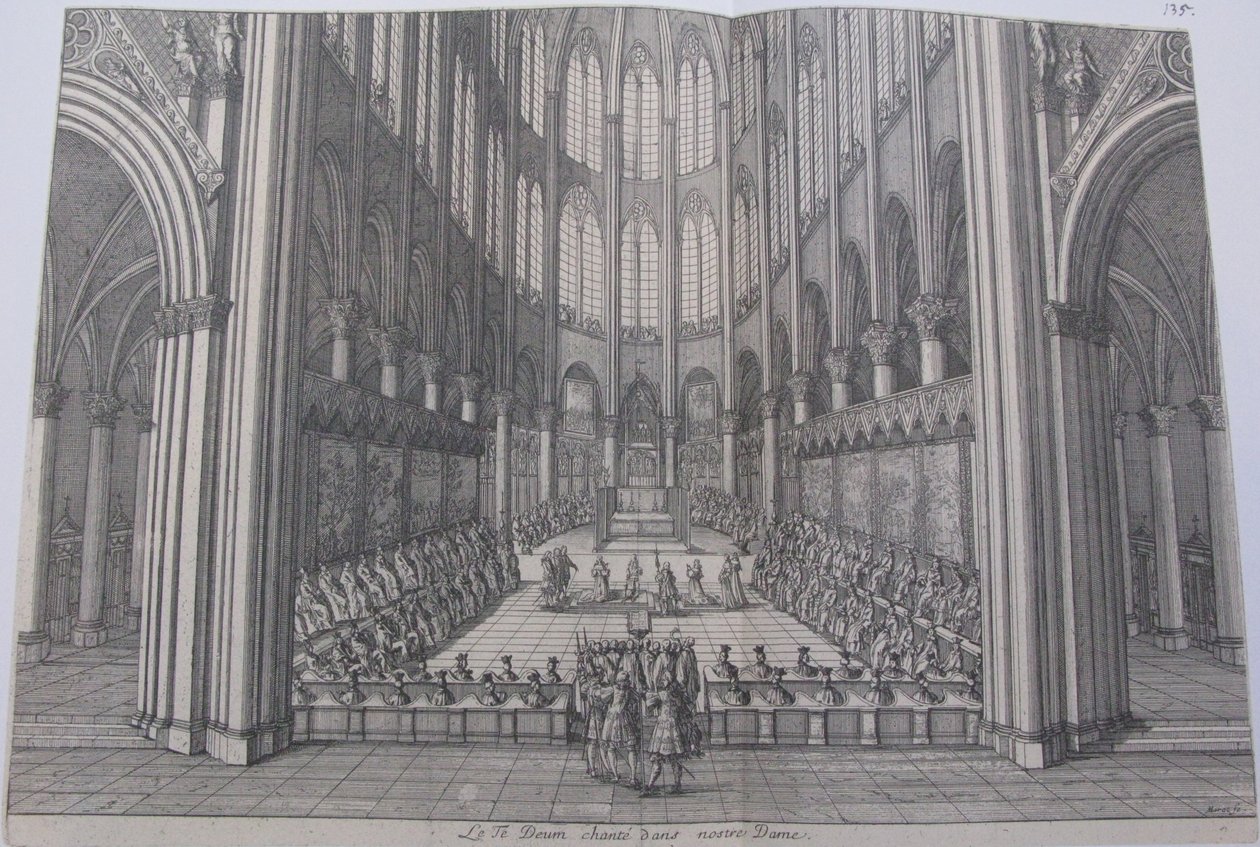 Te deum en la catedral de Notre Dame de Jean Marot
