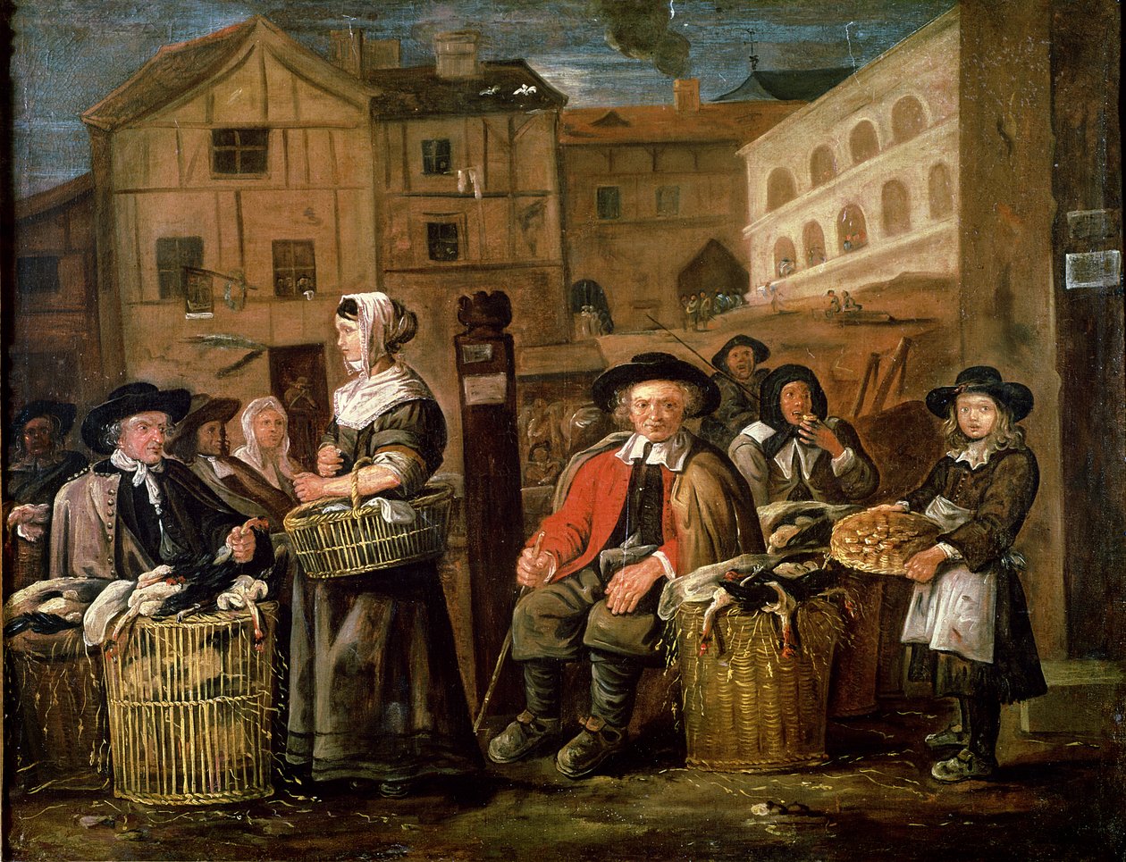 Escena de mercado de Jean Michelin