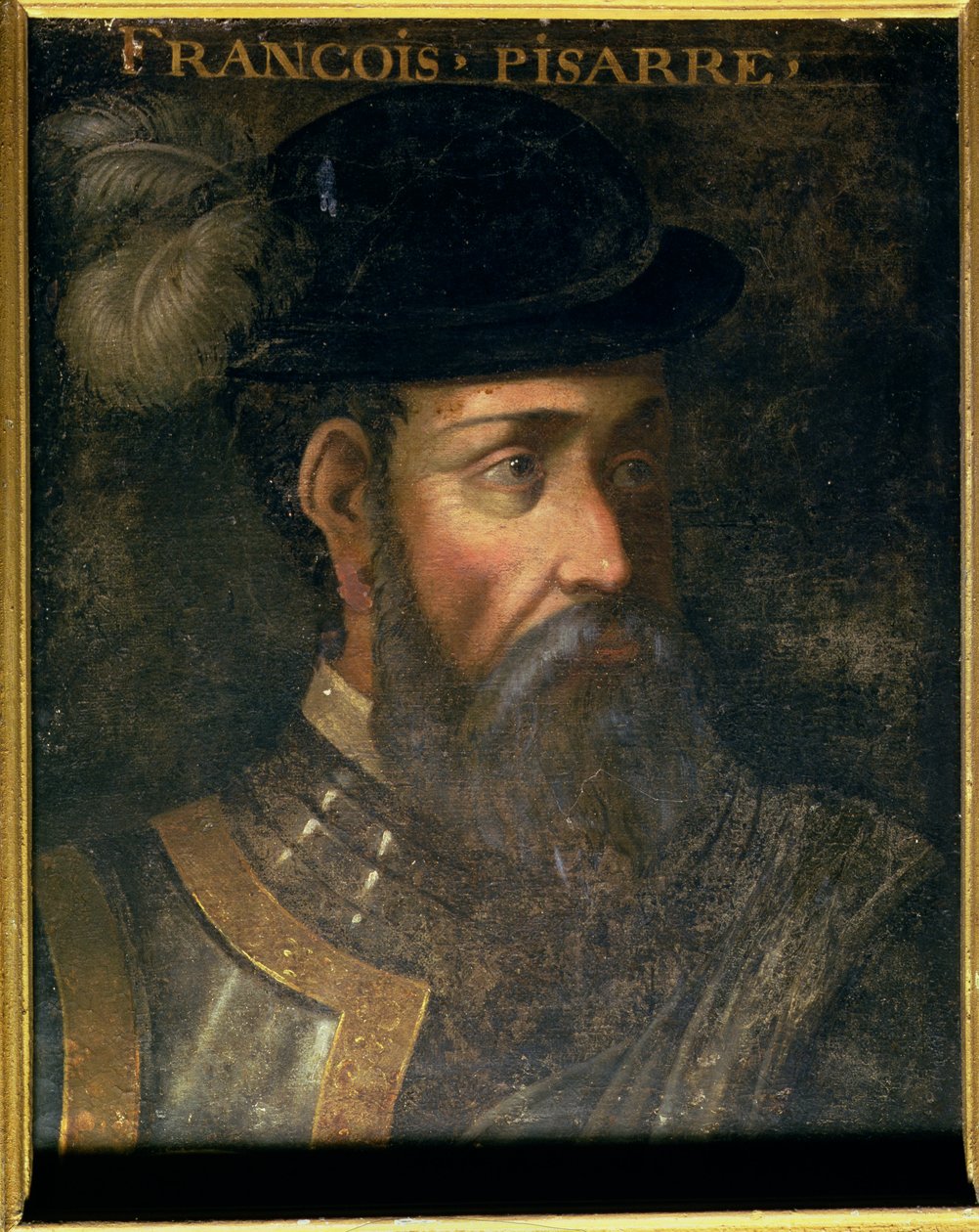 Retrato de Francisco Pizarro (c.1478-1541) conquistador español de Perú de Jean Laurent Mosnier