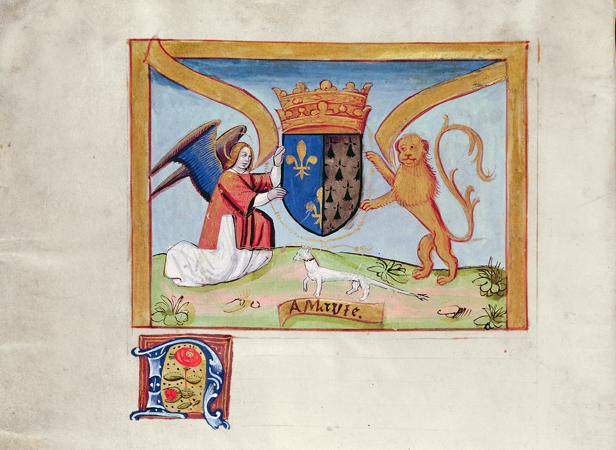 Escudo de armas de Ana de Bretaña (1477-1514) 1515 de Jean Perreal