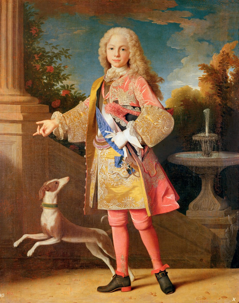 Retrato de Fernando de Borbón, Príncipe de Asturias, c.1725-35 de Jean Ranc