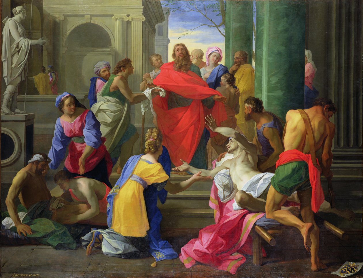 Milagros de San Pablo en Éfeso, 1693 de Jean Bernard Restout