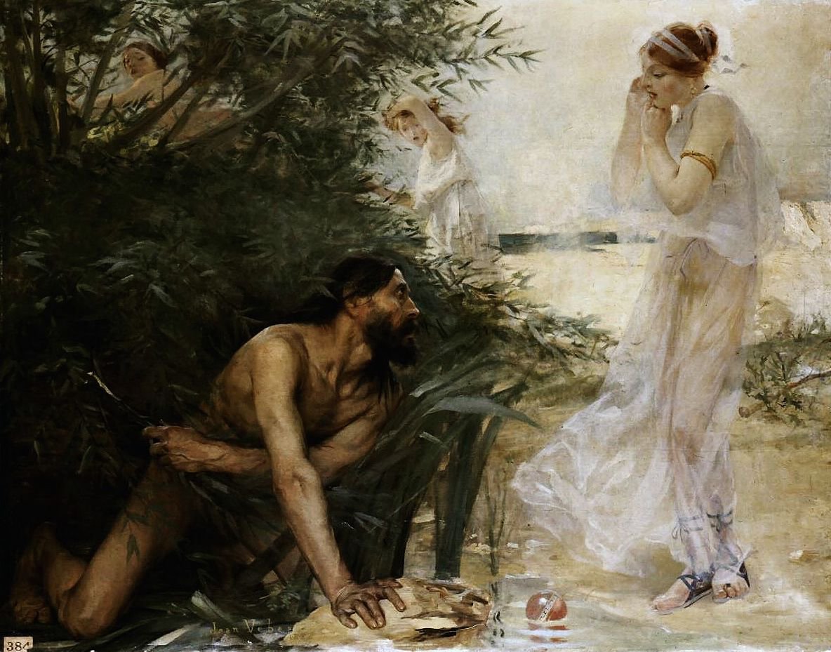 Ulises y Nausicaa de Jean Veber