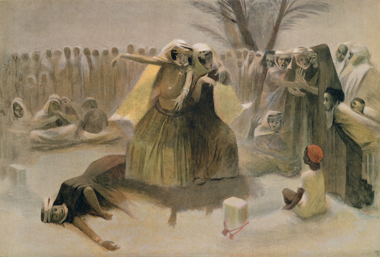 Danza de primavera en el cementerio de Biskra de Jean Veber