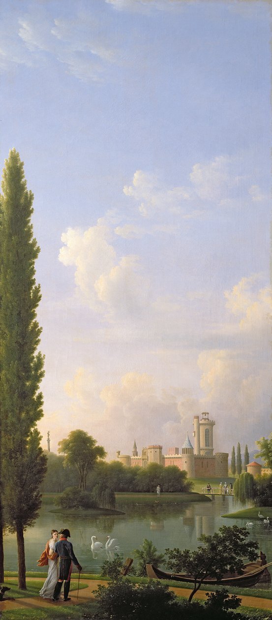 Castillo de Laxenburg, cerca de Viena, 1810 de Jean Joseph Xavier Bidauld