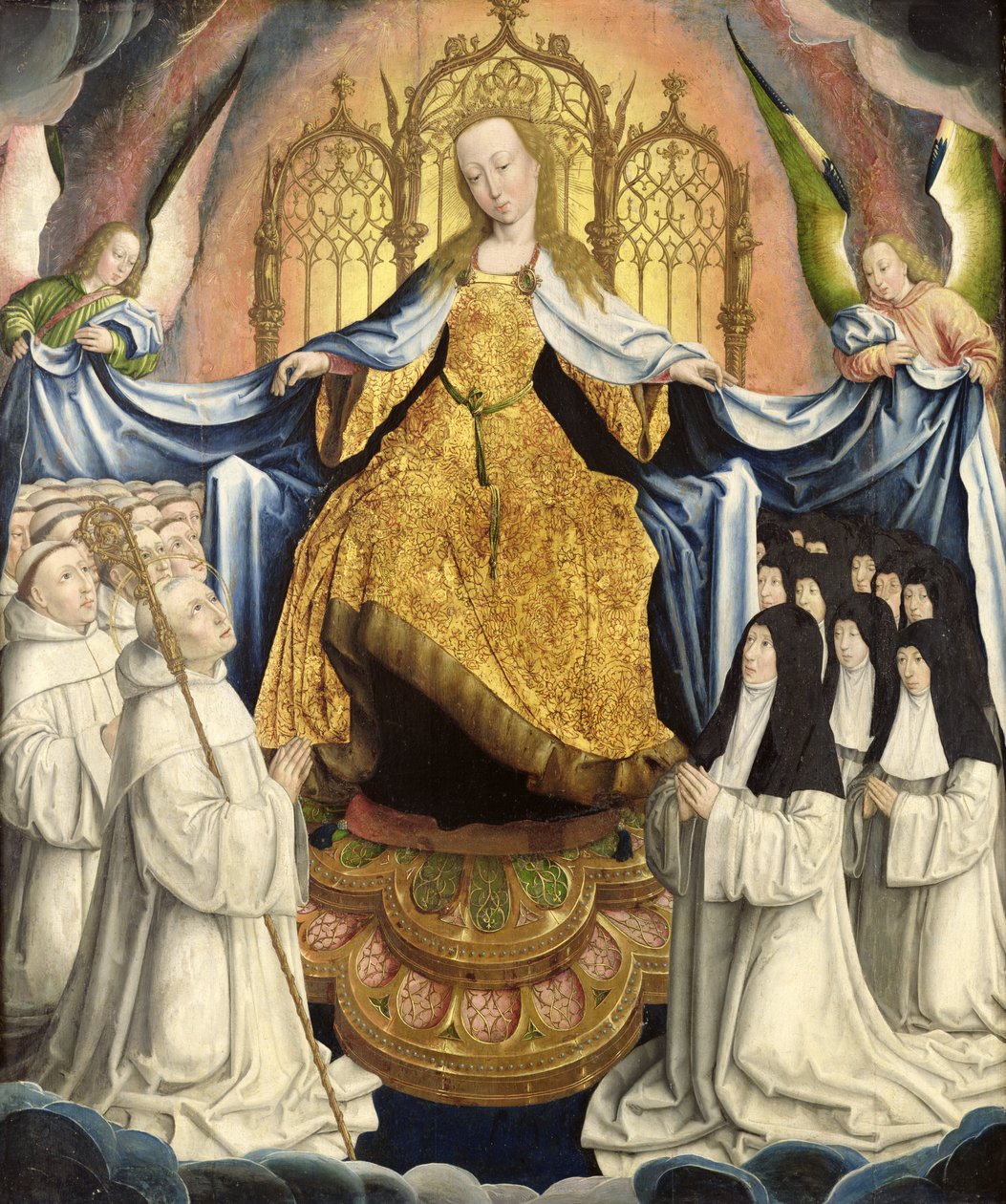La Virgen protegiendo la Orden de Citeaux de Jean the Elder Bellegambe