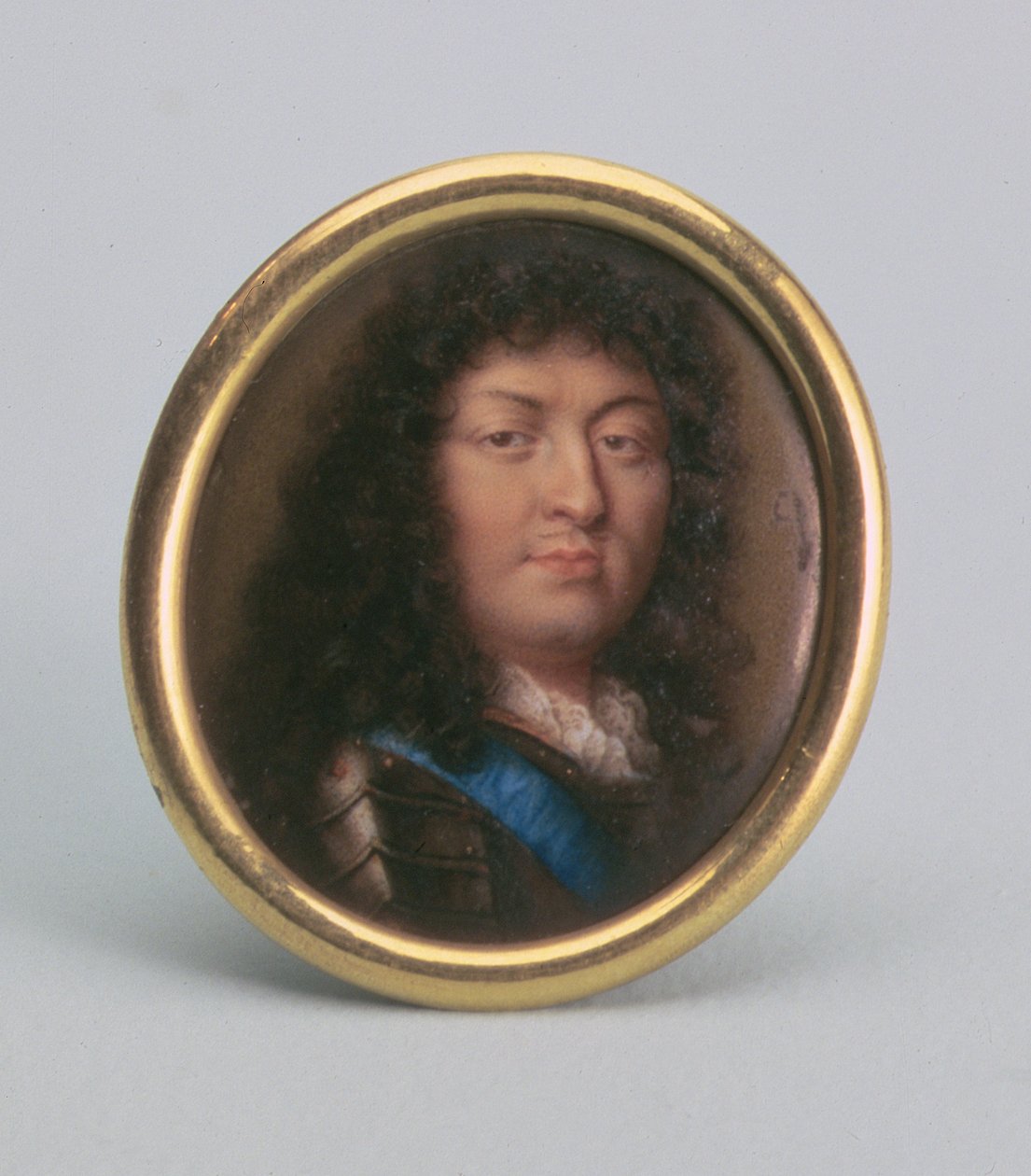 Retrato de Luis XIV, Rey de Francia (esmalte) de Jean the Elder Petitot