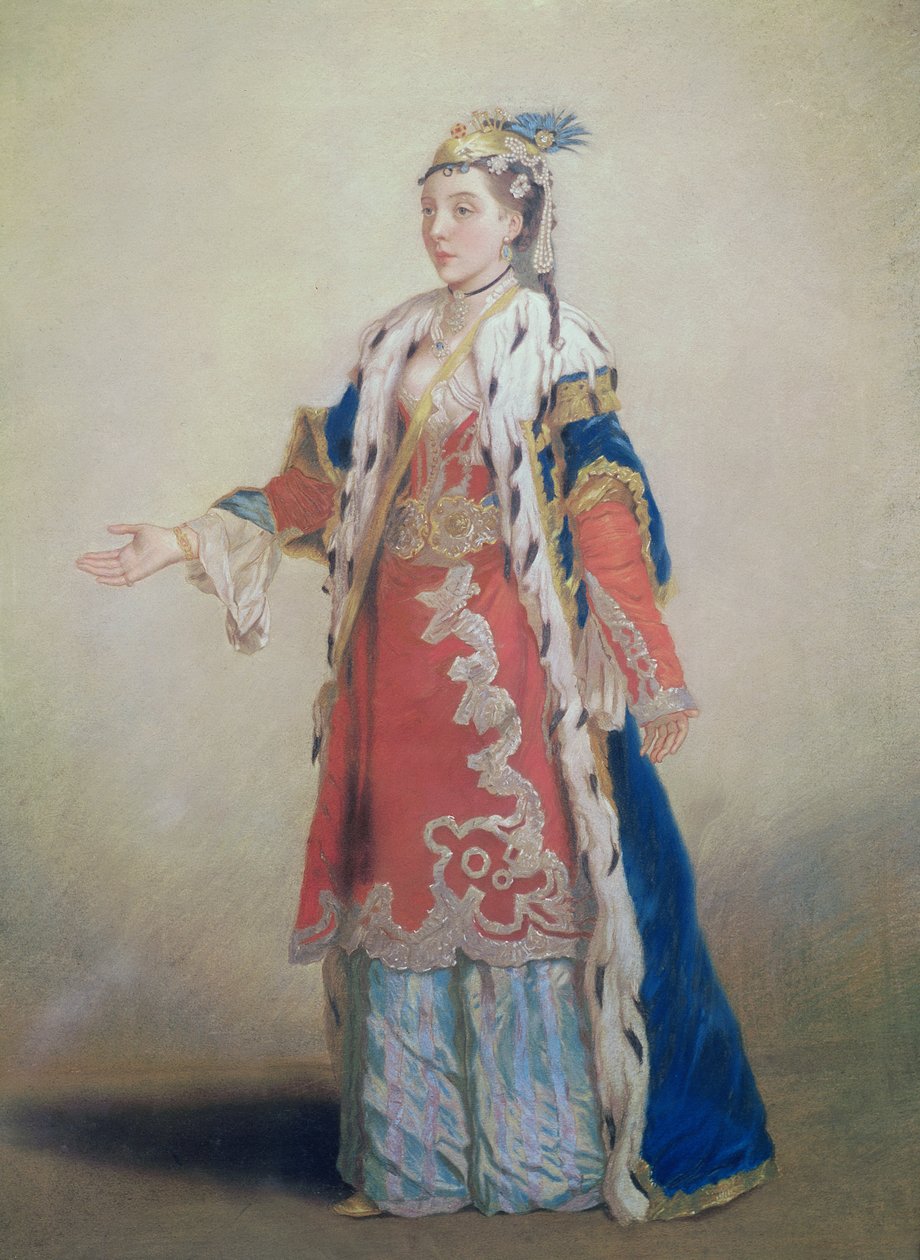 Mujer franca de Pera, Constantinopla, 1738-43 de Jean Étienne Liotard