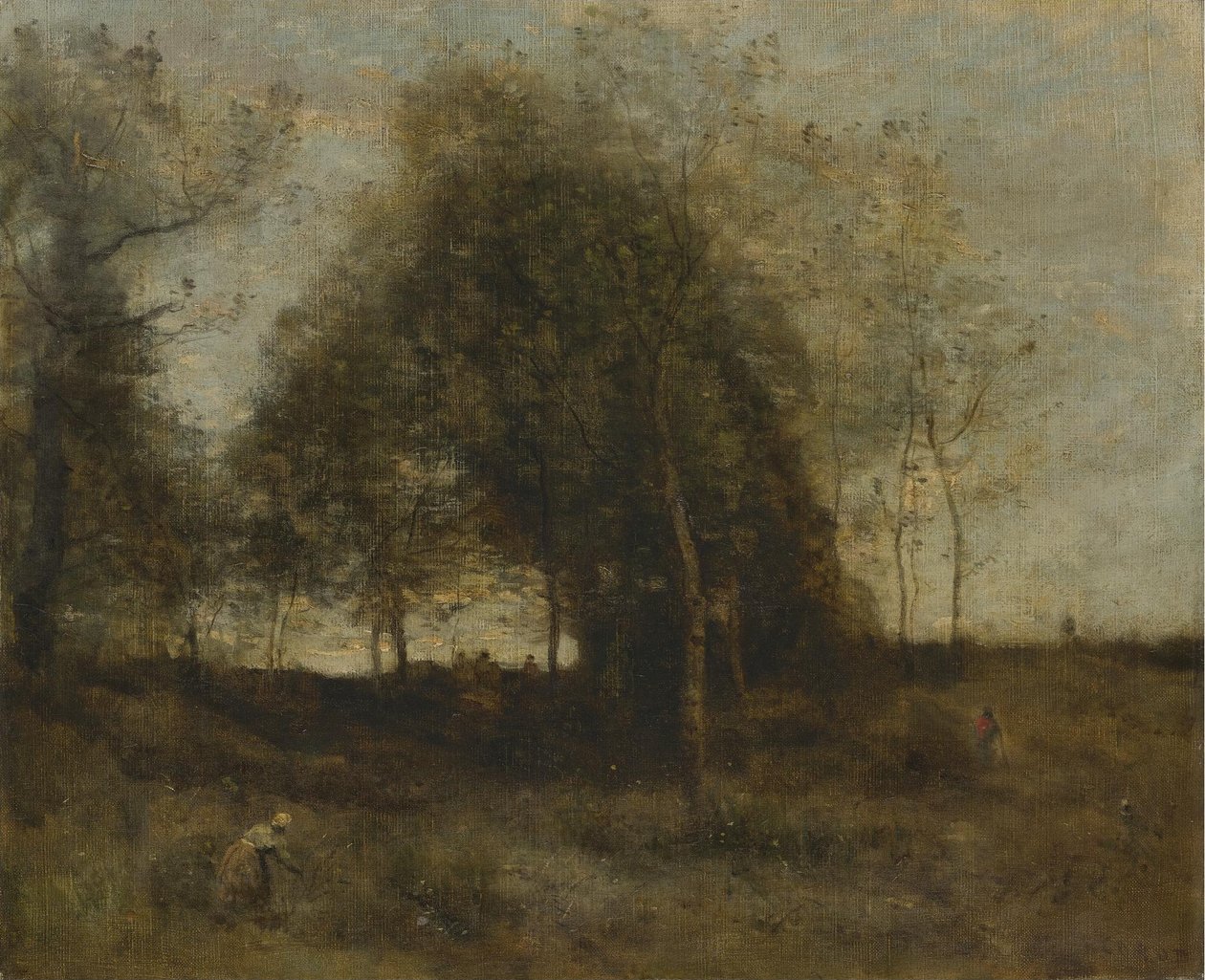 Tarde en Normandía de Jean Baptiste Camille Corot