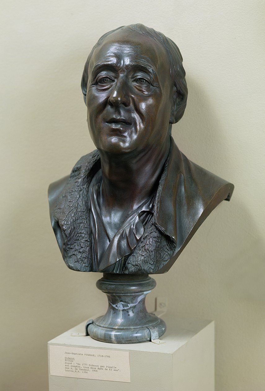 Busto de Denis Diderot (1713-84) 1777 de Jean Baptiste Pigalle