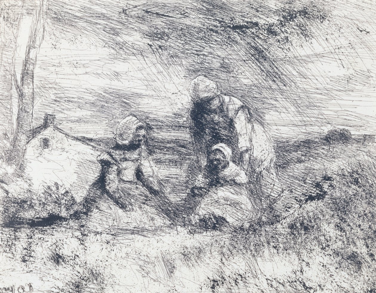 La Petite Soeur, 1854 de Jean Baptiste Camille Corot
