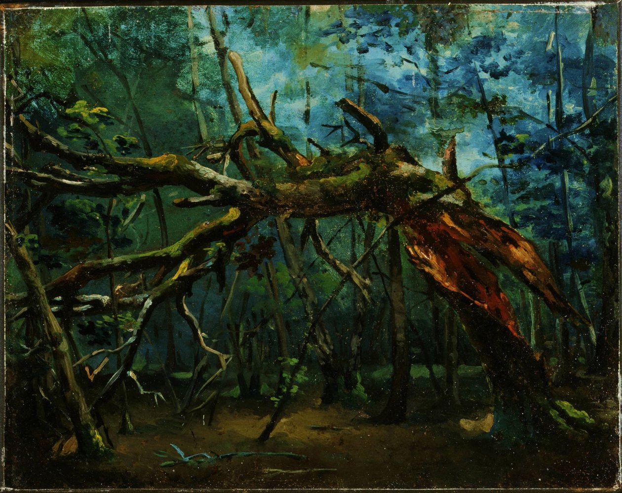 Un árbol caído de Jean-Baptiste-Camille Corot