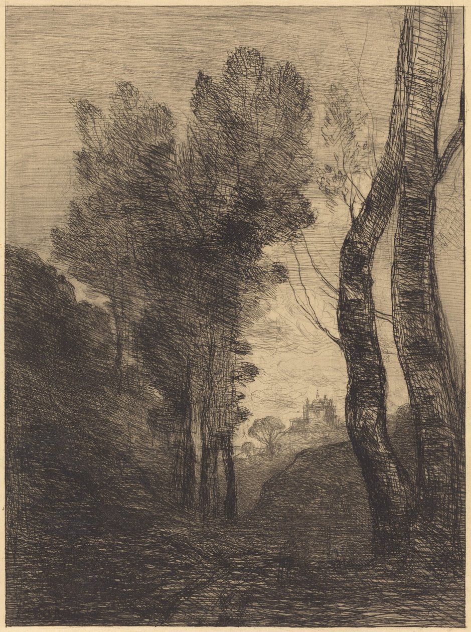 Alrededores de Roma (Environs of Rome) de Jean-Baptiste-Camille Corot