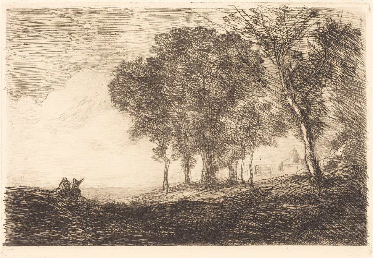 Paisaje italiano de Jean-Baptiste-Camille Corot