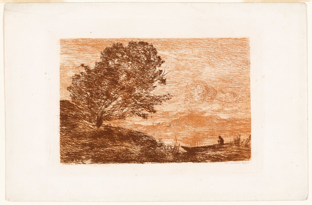 Lago en el Tirol de Jean-Baptiste-Camille Corot