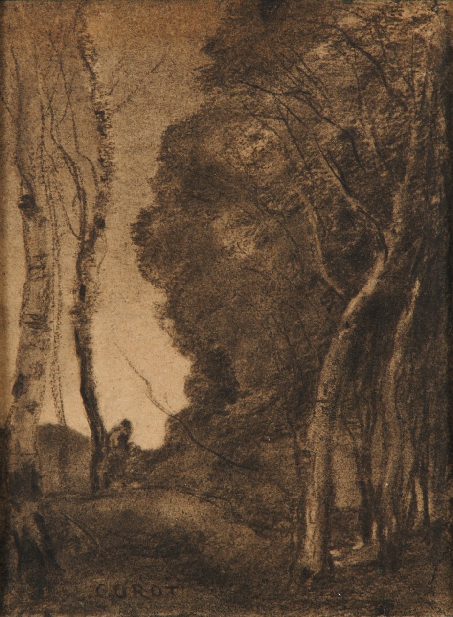 Paisaje con árboles de Jean-Baptiste-Camille Corot