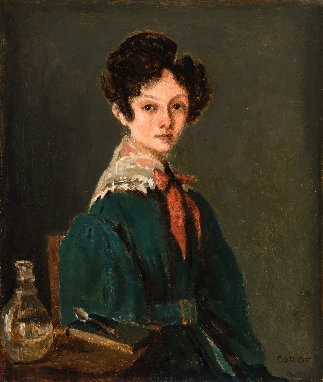 Mme Lemaistre, de soltera Blanche Sennegon, sobrina de Corot (Mme Lemaistre, de soltera Blanche Sennegon, sobrina de Corot) de Jean-Baptiste-Camille Corot