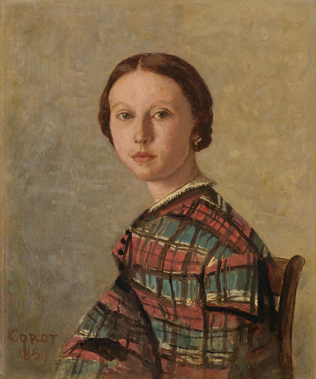 Retrato de una joven de Jean-Baptiste-Camille Corot