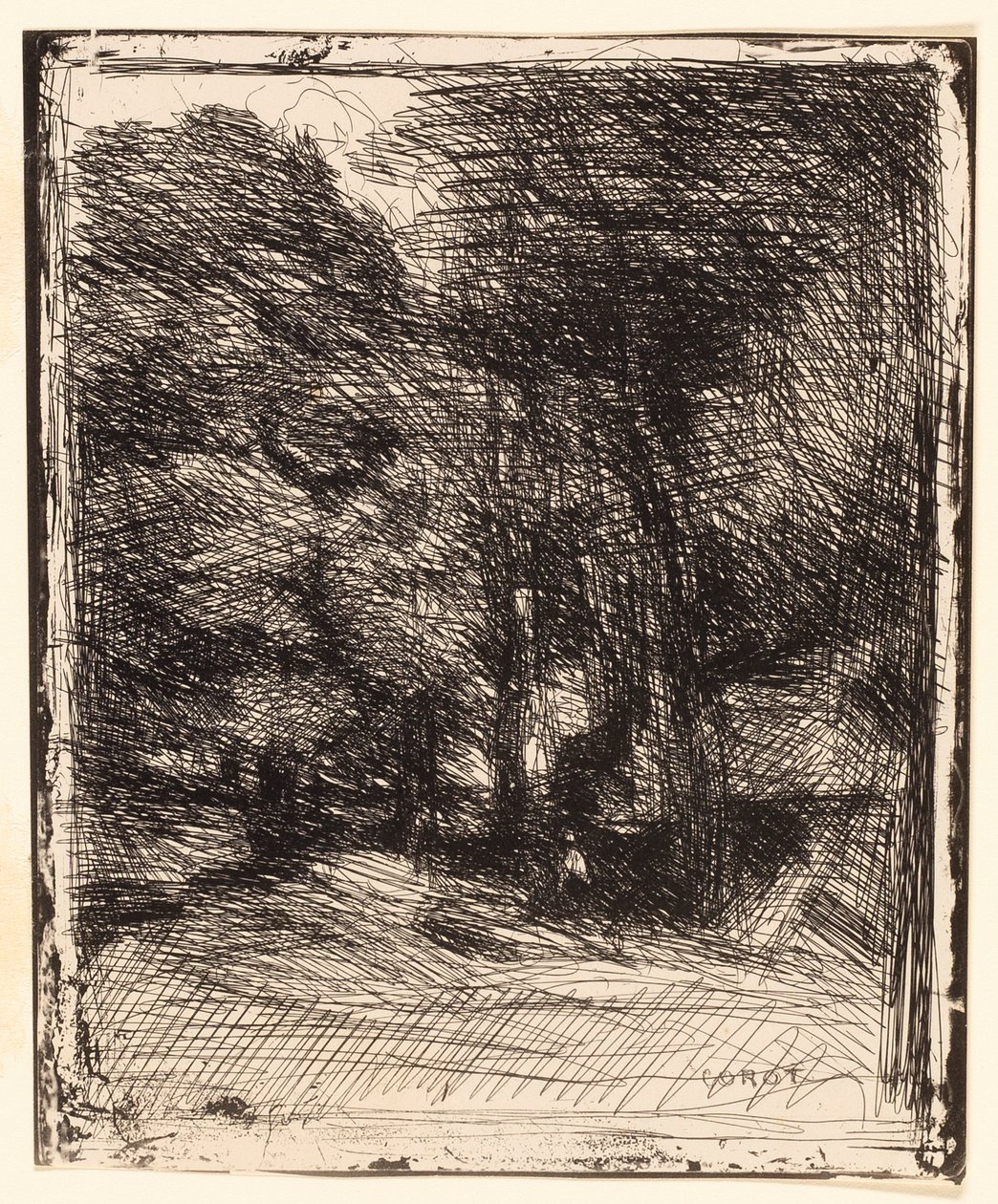 Recuerdo de Bas-Bréau de Jean-Baptiste-Camille Corot