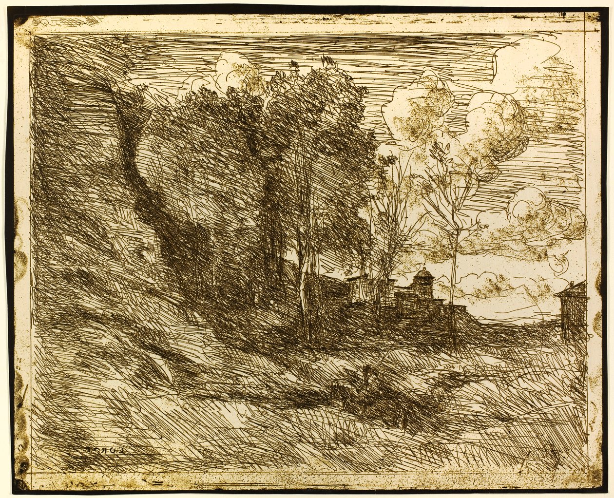 Recuerdo de Ostia de Jean-Baptiste-Camille Corot