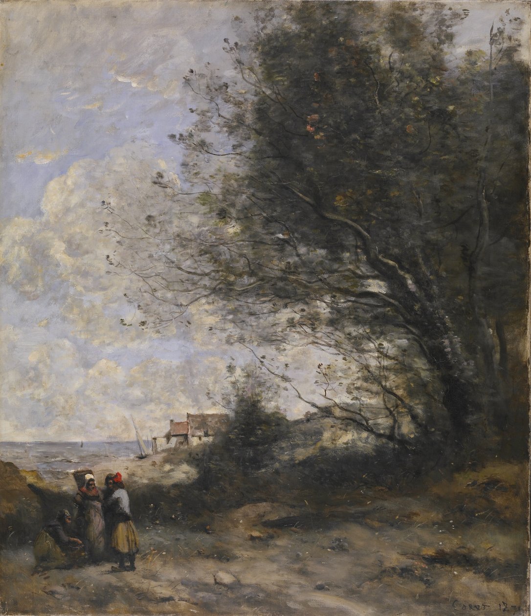 La casita del pescador de Jean-Baptiste-Camille Corot
